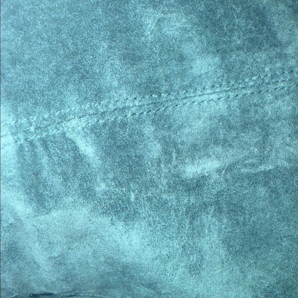 EUC Vintage Evan Davies Teal Suede High-Waisted Pencil Skirt - Picture 11 of 11